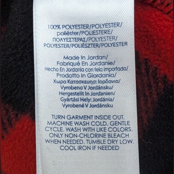 Chaps Sport size 2X vest in red/black buffalo check like new - Picture 7 of 10